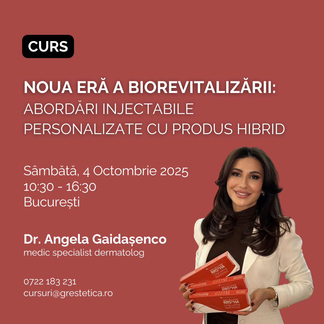 Curs: Noua eră a biorevitalizării; Abordări injectabile personalizate cu produs hibrid - Dr. Angela Gaidașenco product image