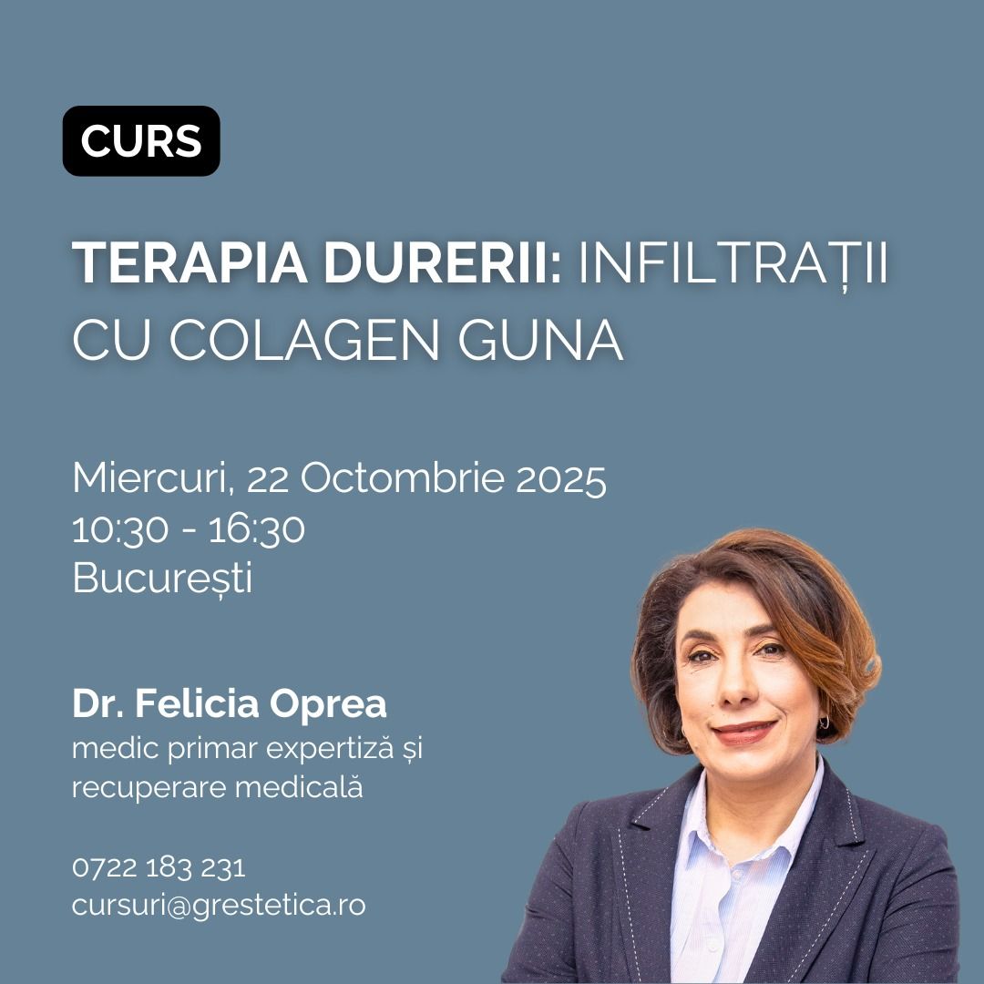 Curs: Terapia durerii: infiltrații cu colagen Guna, Dr. Felicia Oprea product image