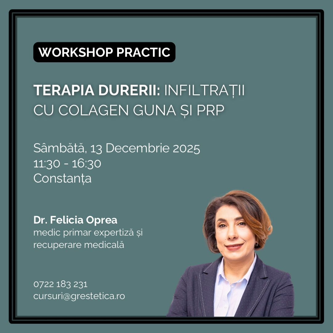 CONSTANTA Workshop: Terapia durerii: Infiltrații cu colagen Guna și PRP product image