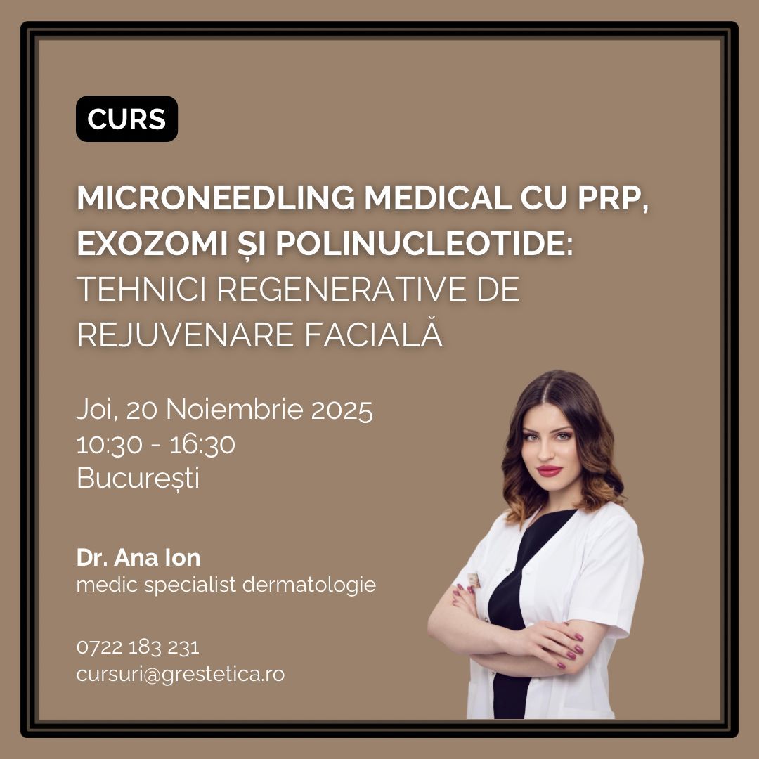 Curs: Microneedling medical cu PRP, exozomi și polinucleotide - Dr. Ana Ion product image