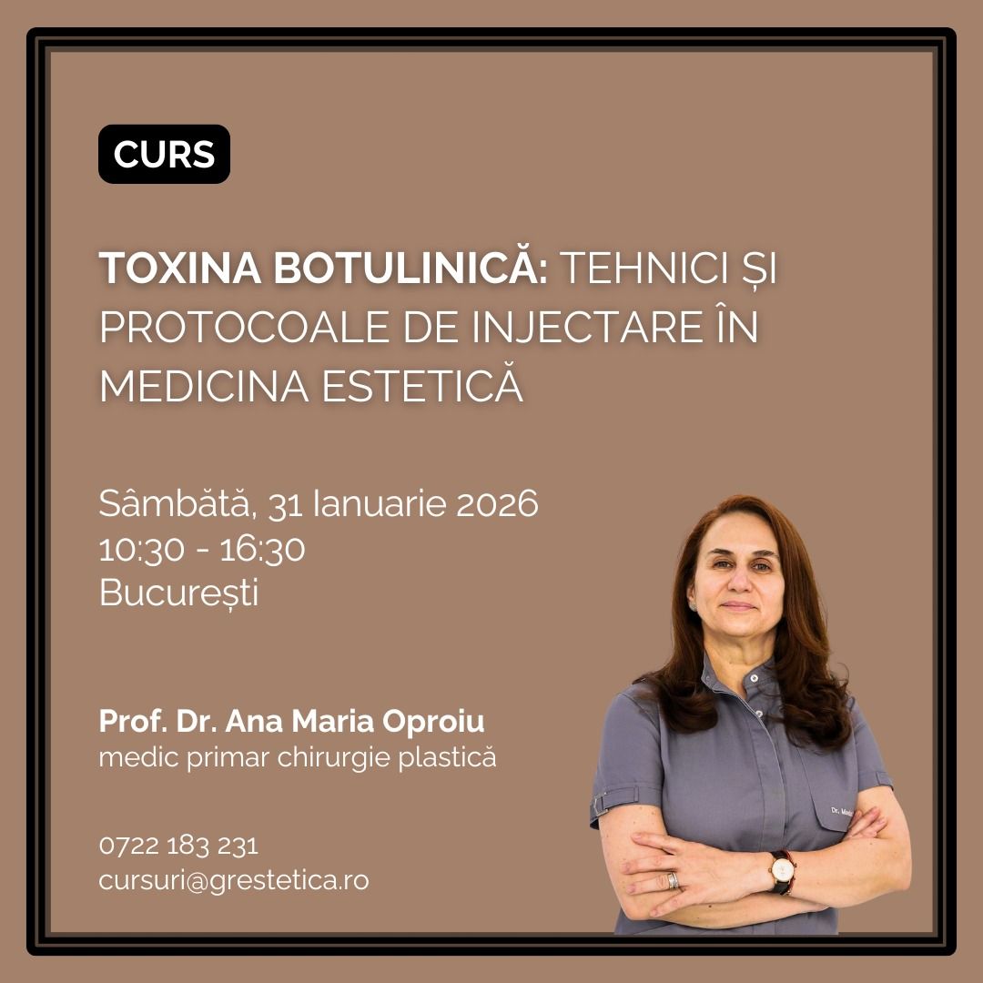 Curs: Toxina botulinică - Tehnici și protocoale de injectare în medicina estetică, Prof. Dr. Ana Maria Oproiu product image