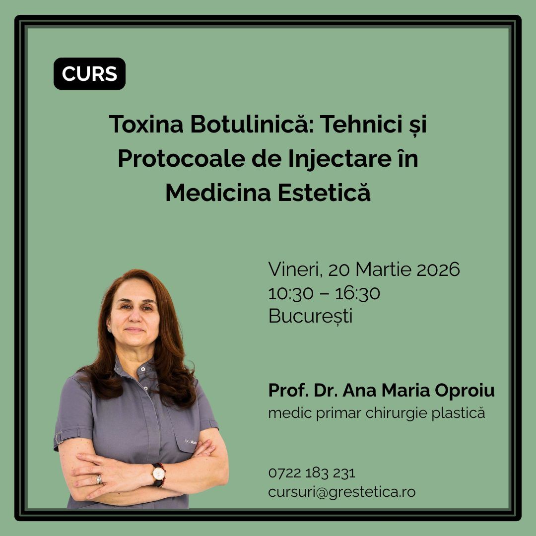 Curs: Toxina botulinică – Tehnici și protocoale de injectare în medicina estetică, Prof. Dr. Ana Maria Oproiu product image