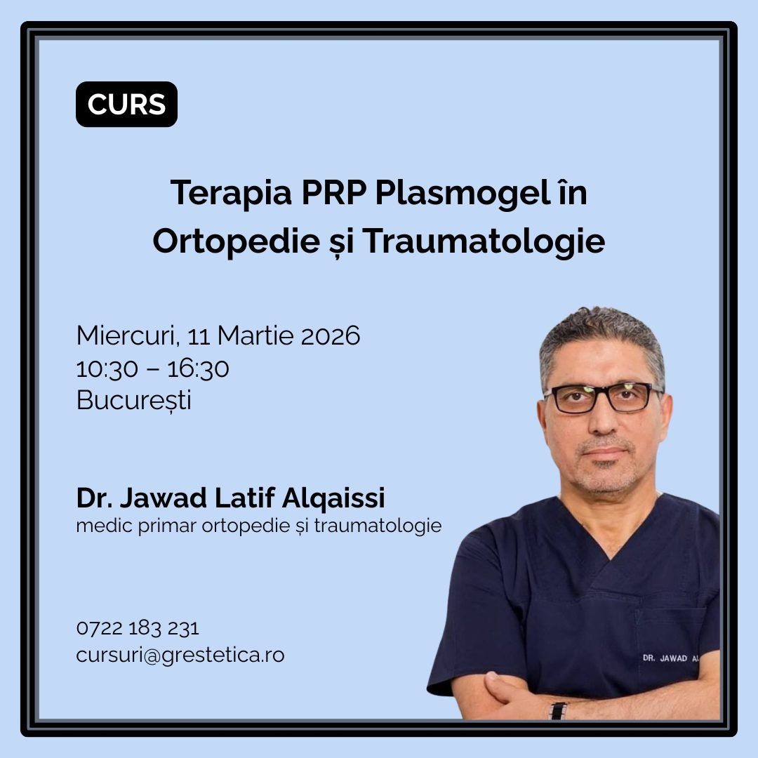 Curs: Terapia PRP Plasmogel în Ortopedie și Traumatologie, Dr. Jawad Latif Alqaissi product image