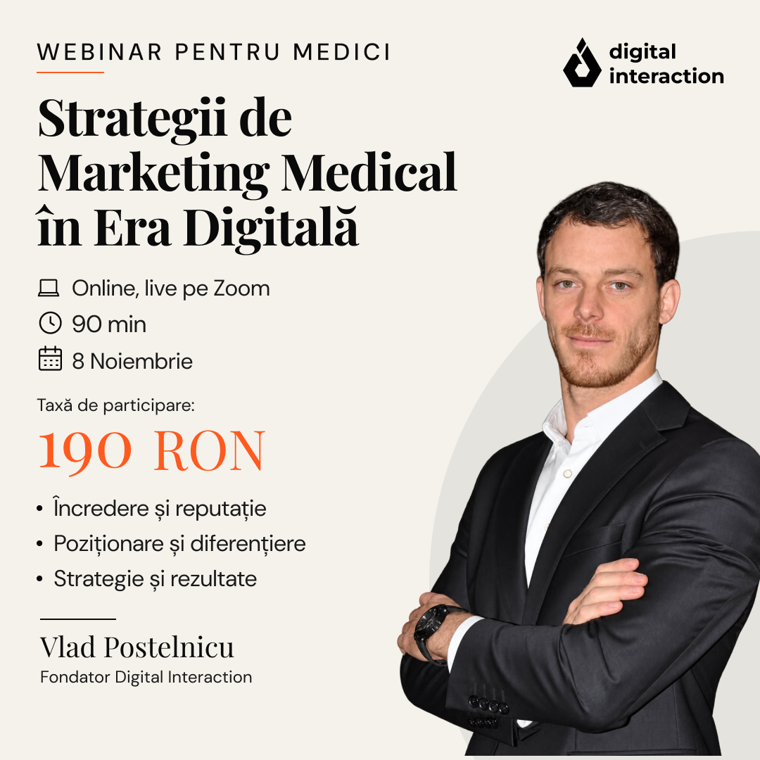 Webinar pentru Medici | Strategii de Marketing Medical în Era Digitală imagine 1