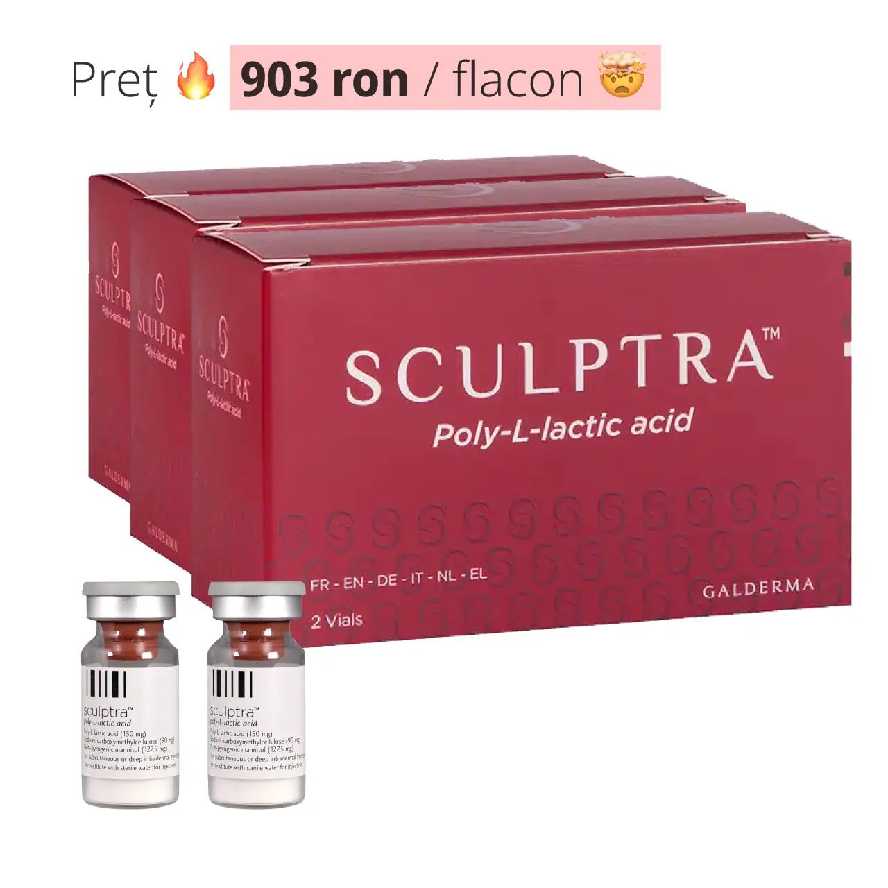 Oferta Sculptra Acid Polilactic - 20 Flacoane - Ultima oferta product image
