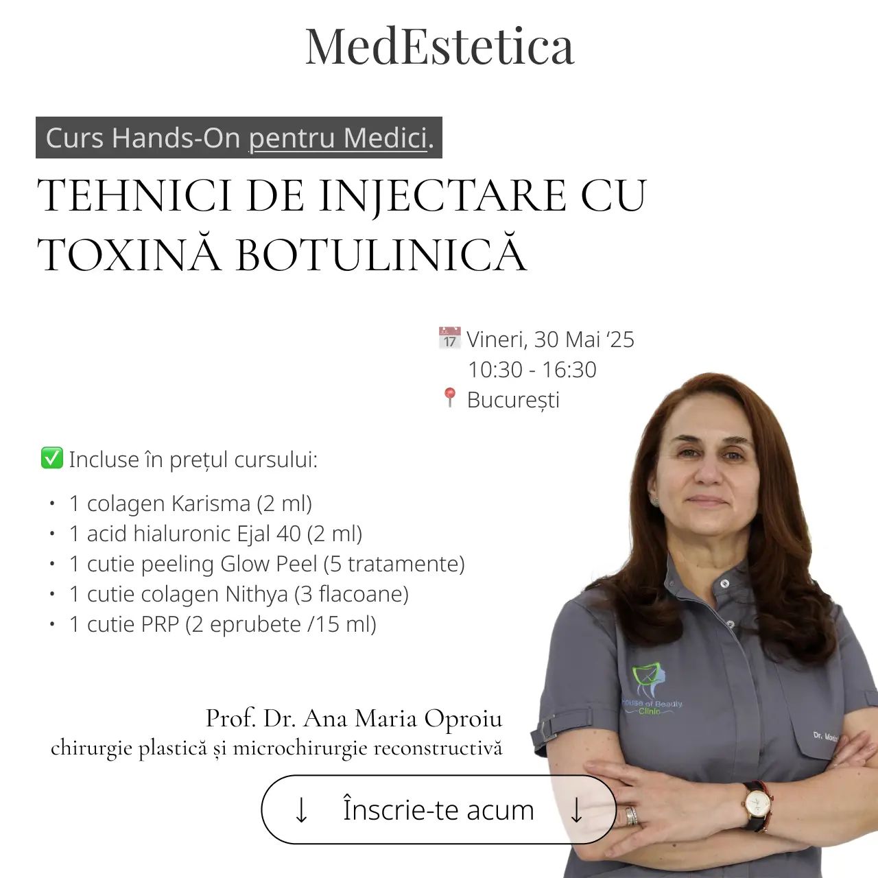Curs Tehnici de Injectare cu Toxină Botulinică – Prof. Dr. Ana Maria Oproiu product image