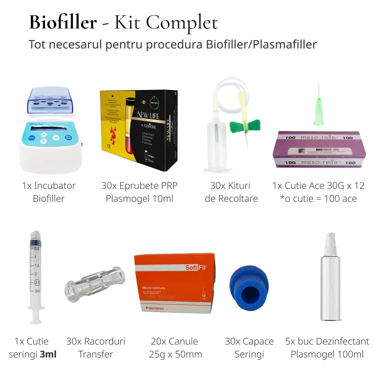 Kit Complet Biofiller – Soluția All-in-One pentru regenerare autologă product image