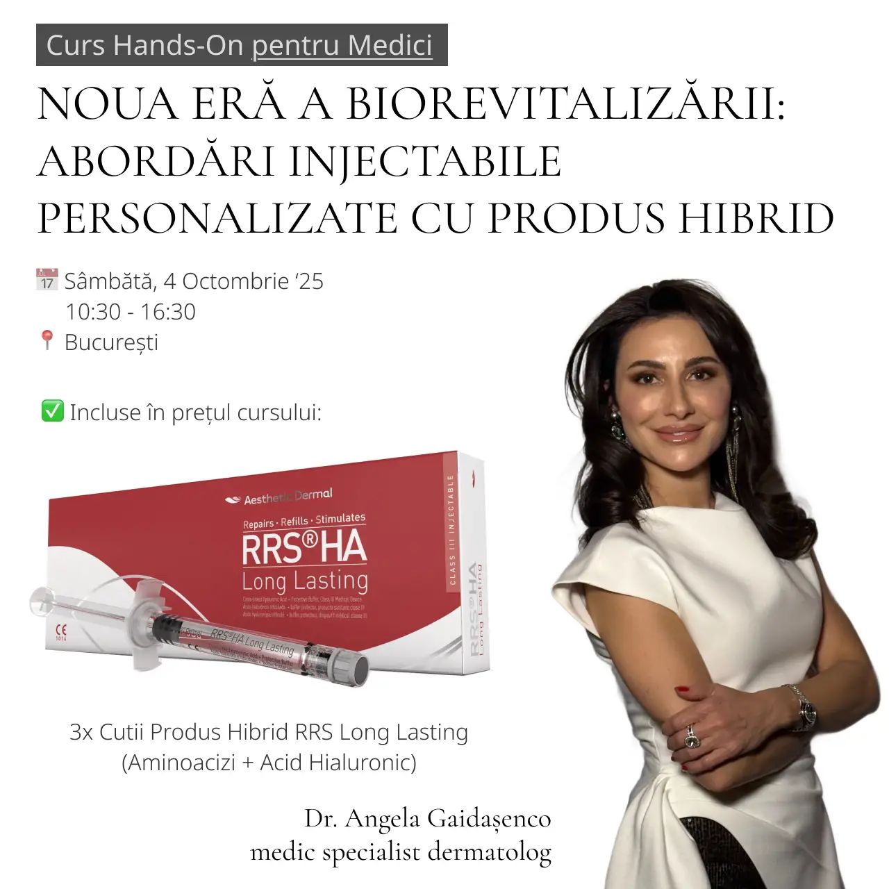 Curs Noua Eră a Biorevitalizării: Abordări Injectabile Personalizate cu Produs Hibrid product image
