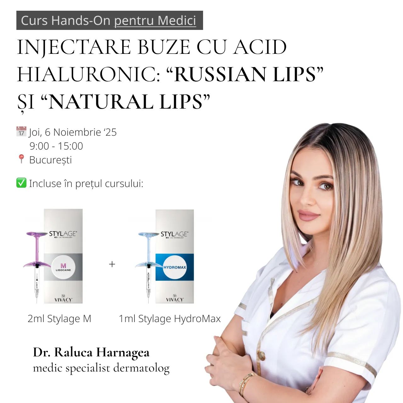 Curs Augmentarea Buzelor cu Acid Hialuronic – Natural Lips & Russian Lips product image
