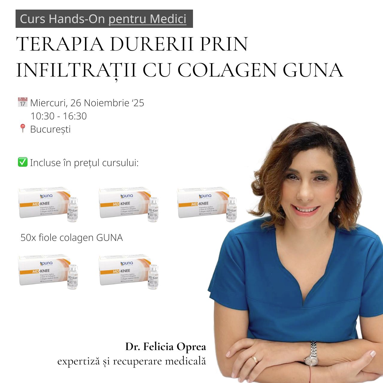 Curs Terapia Durerii Prin Infiltratii Cu Colagen Guna product image