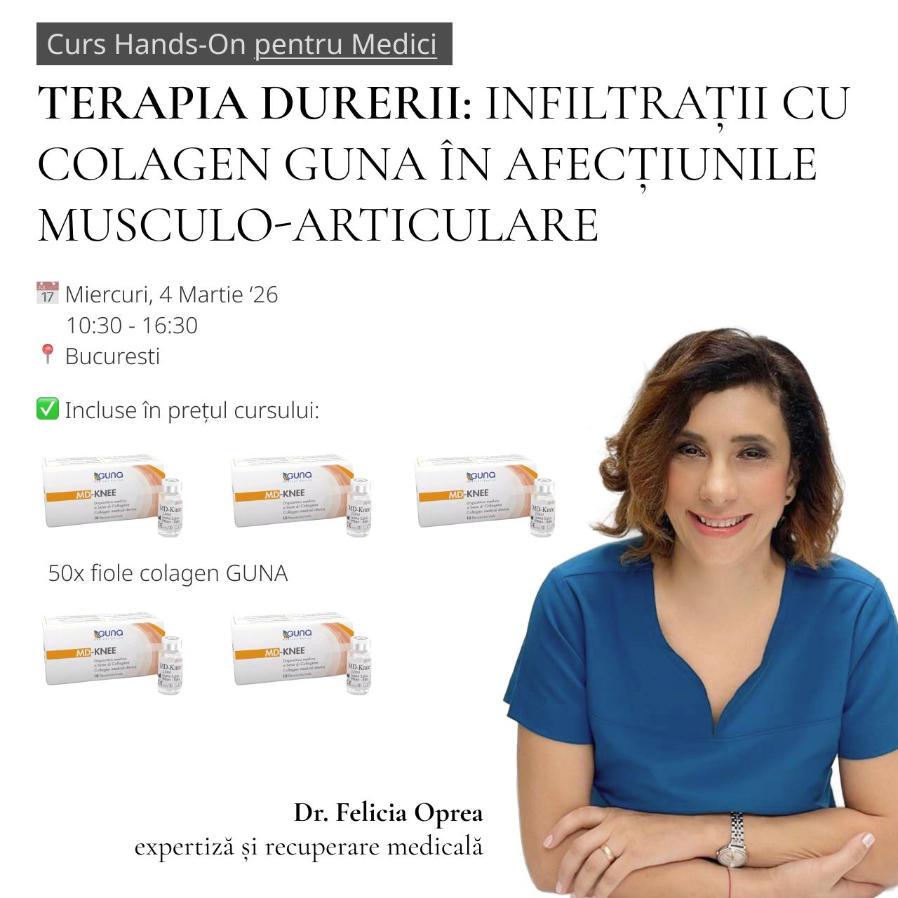 Curs Terapia Durerii Prin Infiltratii Cu Colagen Guna product image