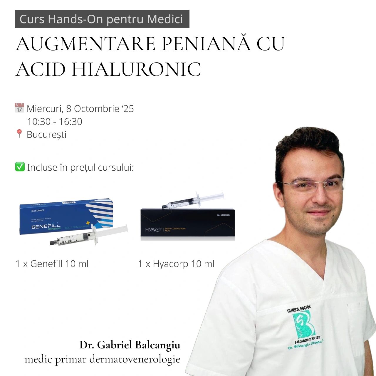 Curs Acid Hialuronic Augmentare Peniana - Hands-On product image