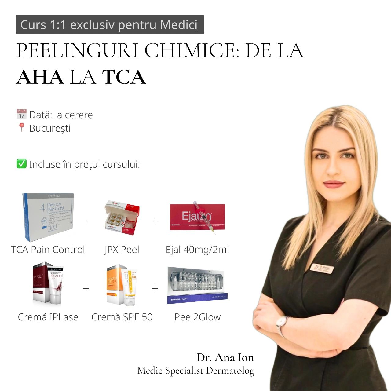 Curs Peelinguri chimice și regenerare facială 1 la 1 product image